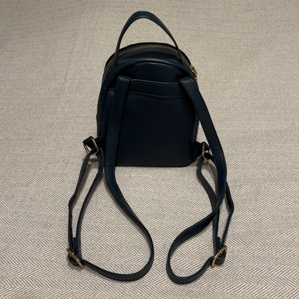 BEBE Dark Teal Rhinestone Studded Mini Backpack - Picture 5 of 10